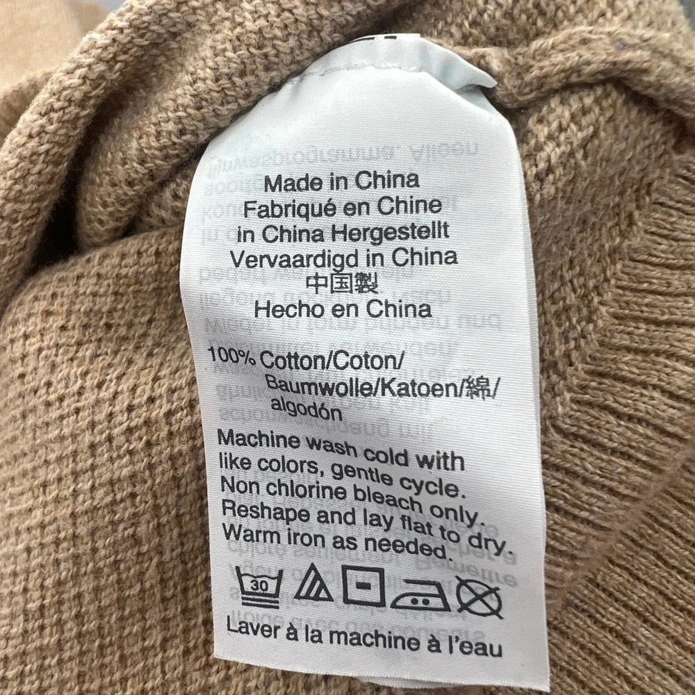 J.Crew Mercantile Lightweight V-Neck Sweater Camel‎ Tan Men's XL